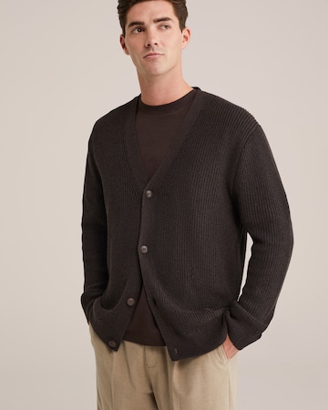 WE Fashion - Cárdigan en marrón: frente