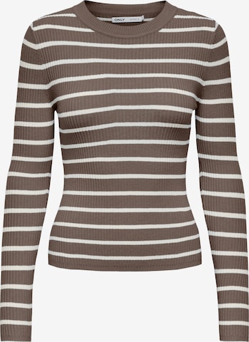 ONLY Pullover 'ONLLouisa' in Braun: Vorderseite