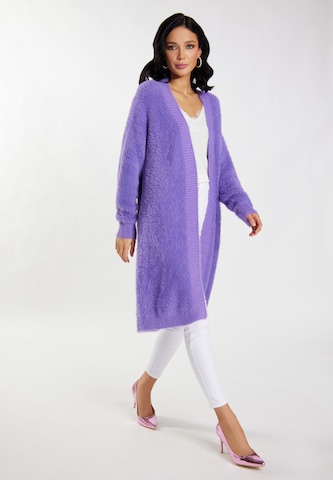 faina Knit cardigan in Purple