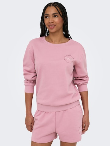 Sweat-shirt 'ONPCava' ONLY PLAY en rose