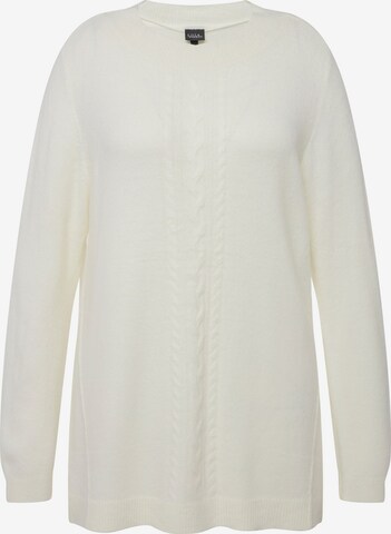 Ulla Popken Sweater in White: front