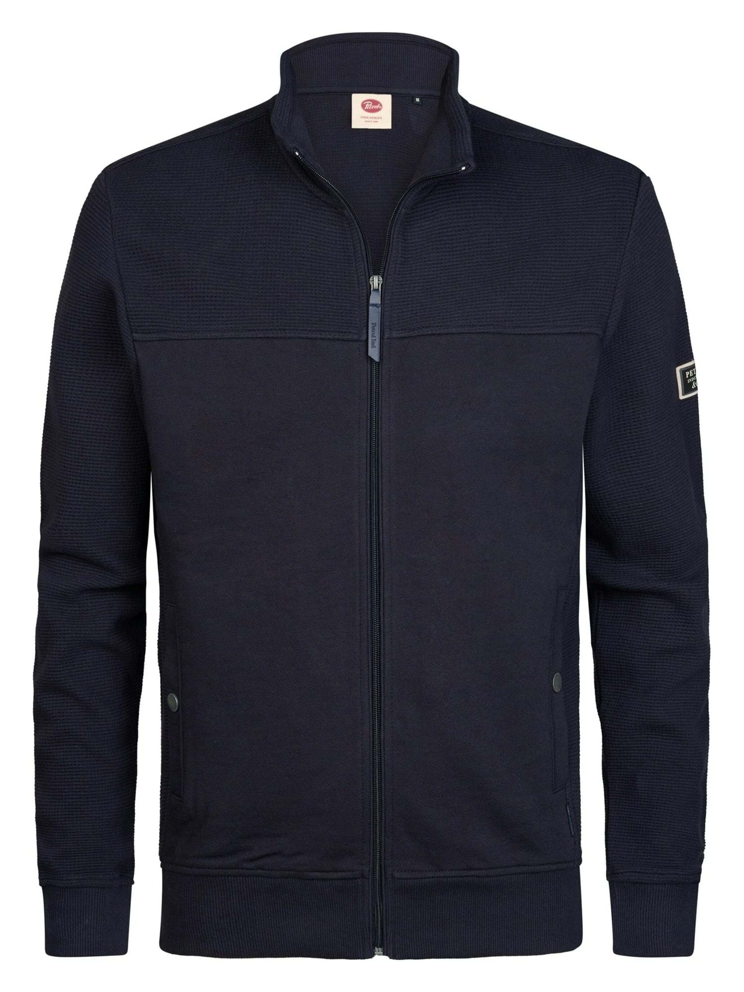 PETROL INDUSTRIES MEN Sweat jacket in Blue: front