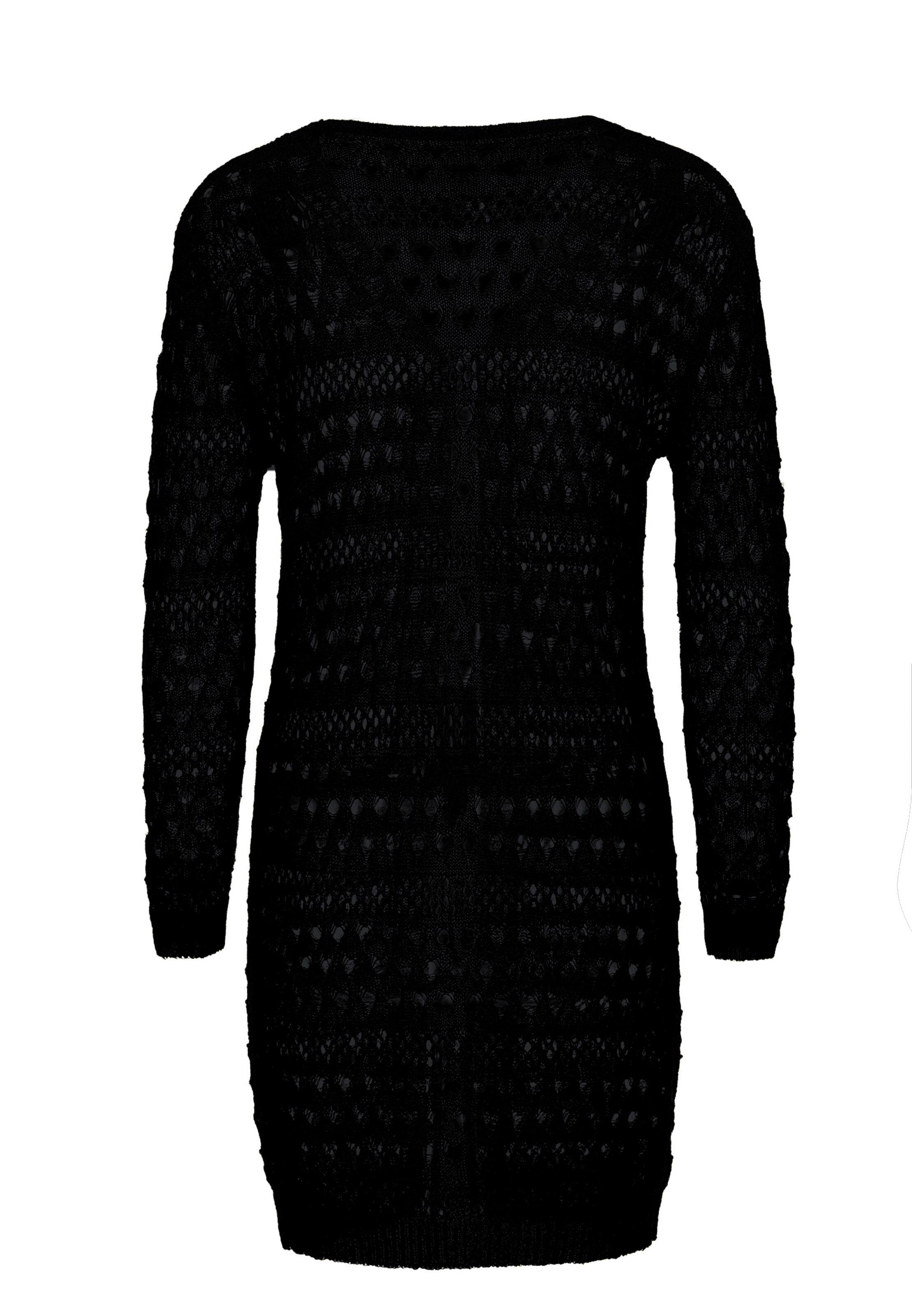 caspio Gebreid vest in Zwart