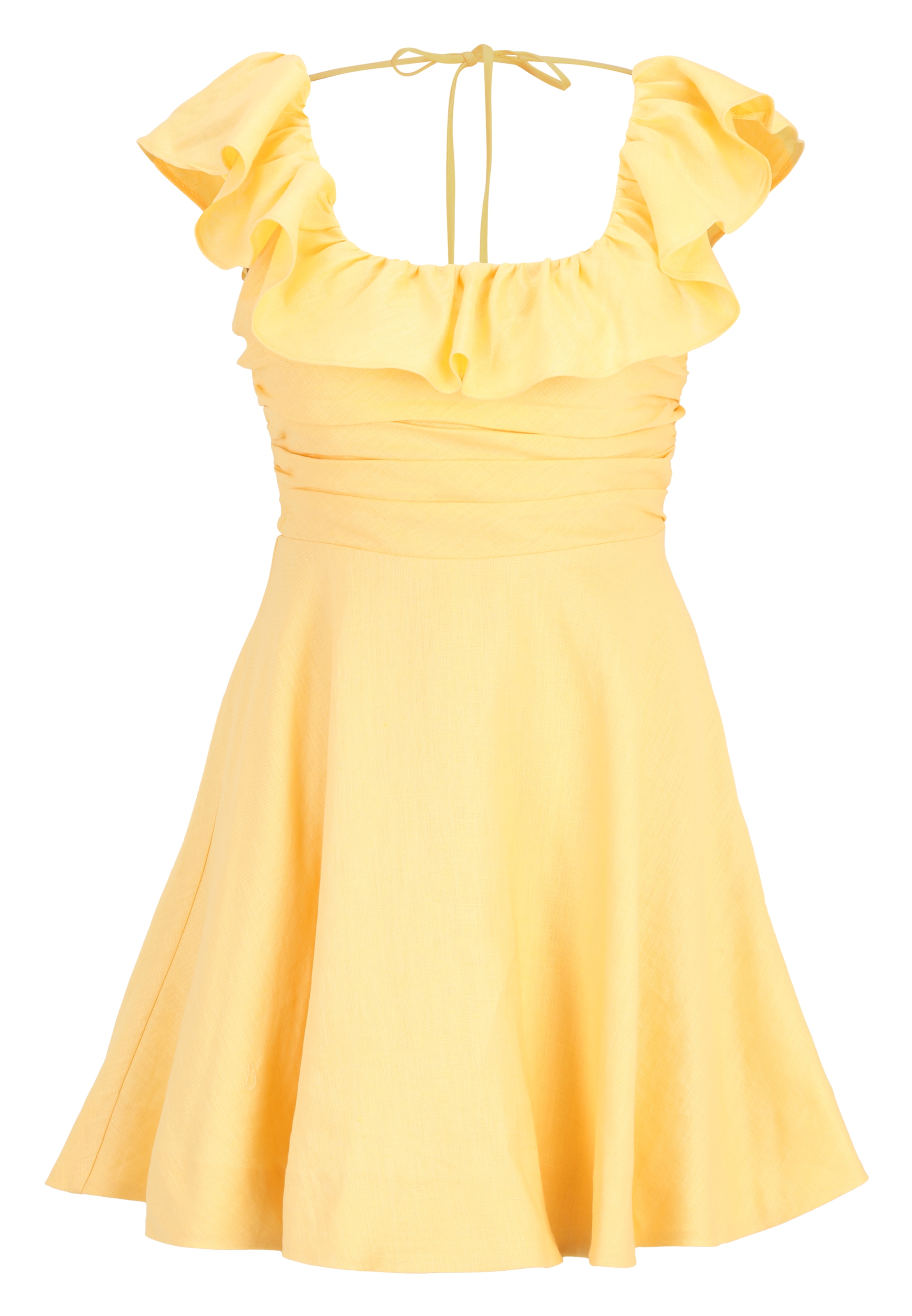 Forever New Petite Рокля 'Ashlee' в жълто: отпред