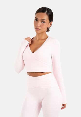 T-shirt 'Niora' Smilodox en rose : devant