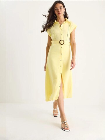 Robe-chemise Bianco Lucci en jaune