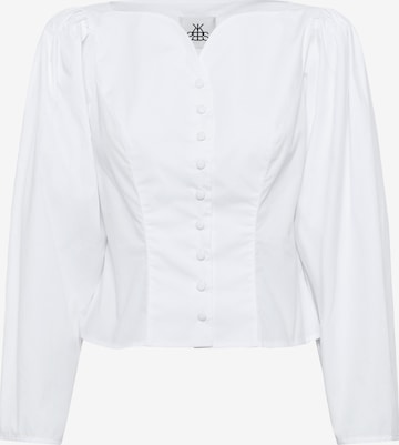 Chemisier KAREN BY SIMONSEN en blanc : devant