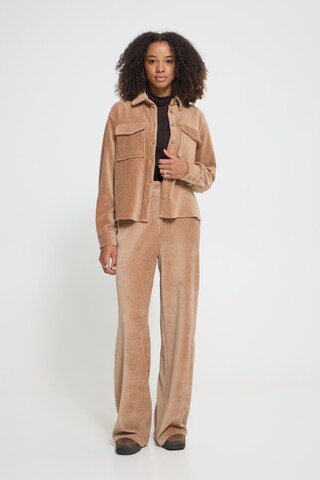Chemisier 'TAMARY' ICHI en marron