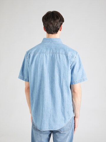 LEVI'S ® Regular fit Business Shirt 'SS Authentic Button Down' in Blue