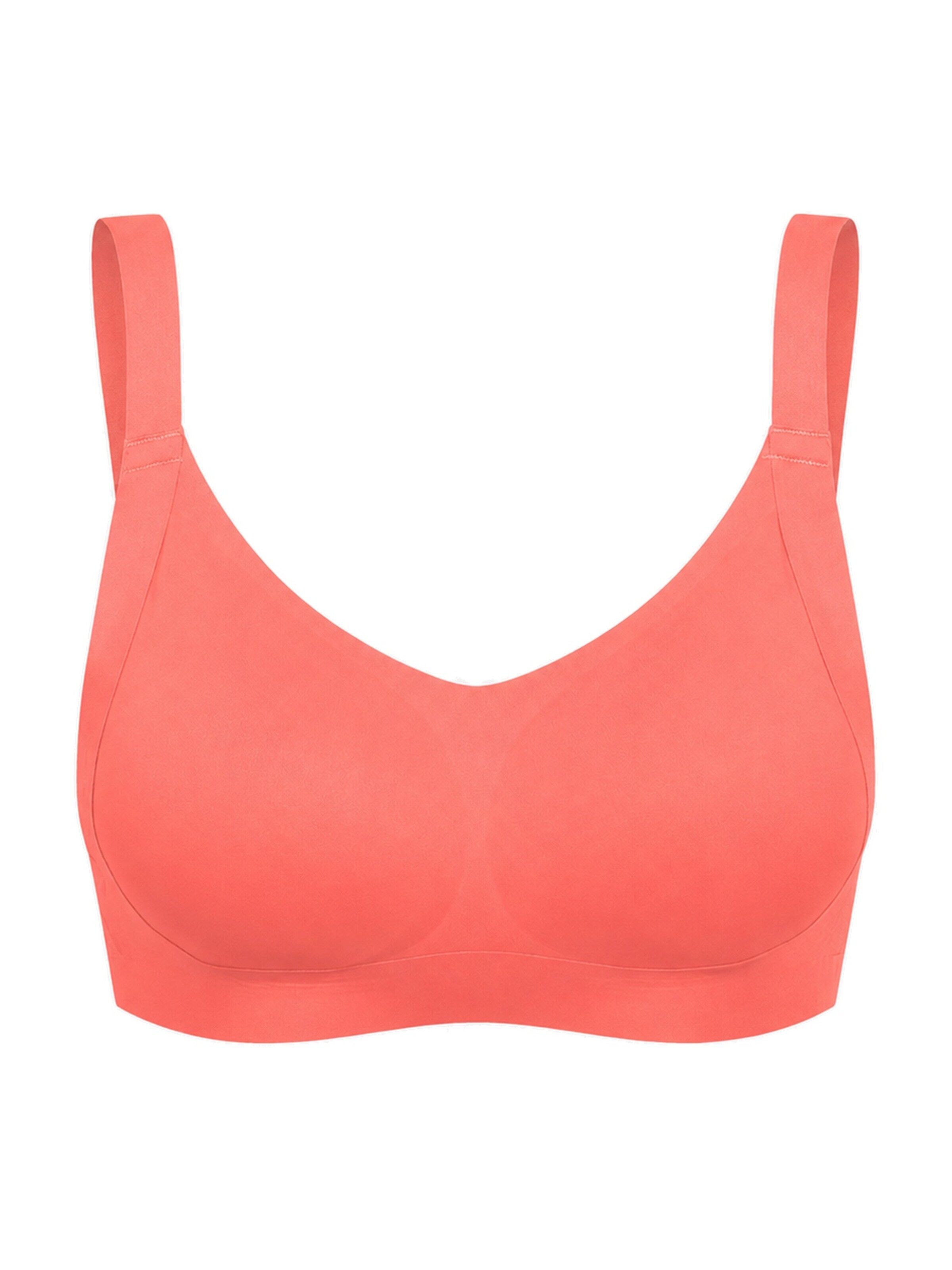 cfab (formerly creamy fabrics) BH 'Seamless Compact Push-Up BH' in Oranje: voorkant