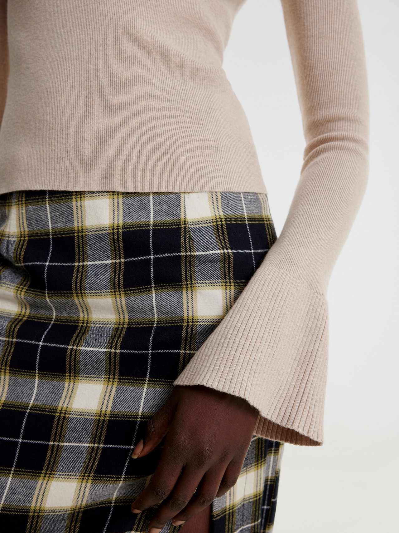 EDITED Trui 'TEREZA' Beige gemêleerd