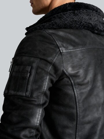 Crone Winter Jacket 'TALVI BUFFED SHEARLING' in Black