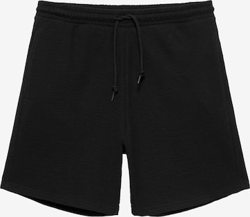 Loosefit Pantalon Pull&Bear en noir : devant
