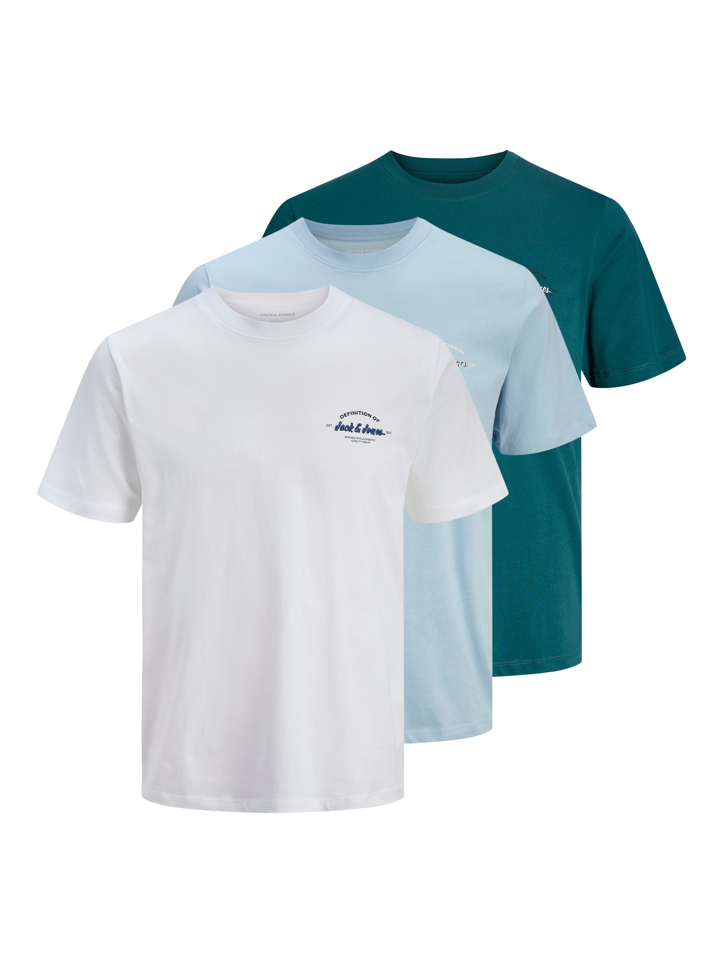 JACK & JONES T-Shirt in blau, Produktansicht