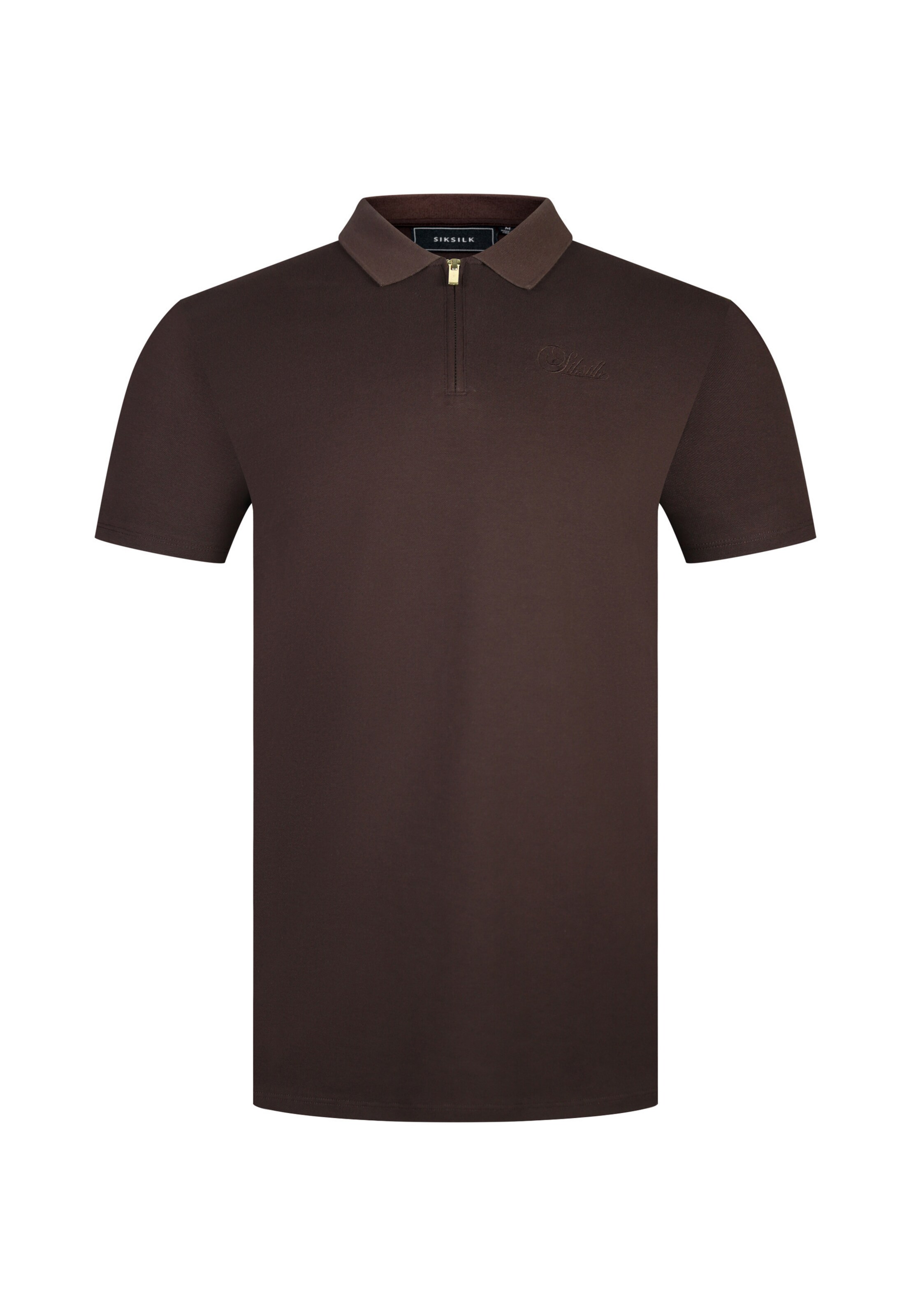 SikSilk - Camiseta en marrón: frente