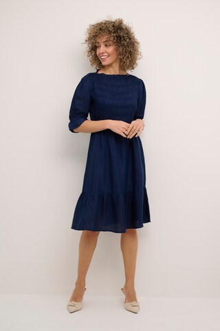 Cream Dress 'Henva' in Blue