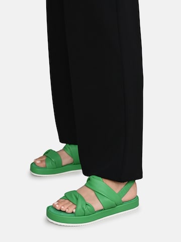 Sandales à lanières 'JANEKE' Crickit en vert