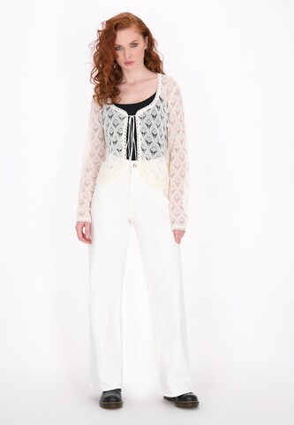 DreiMaster Vintage Gebreid vest 'Vintage' in Wit