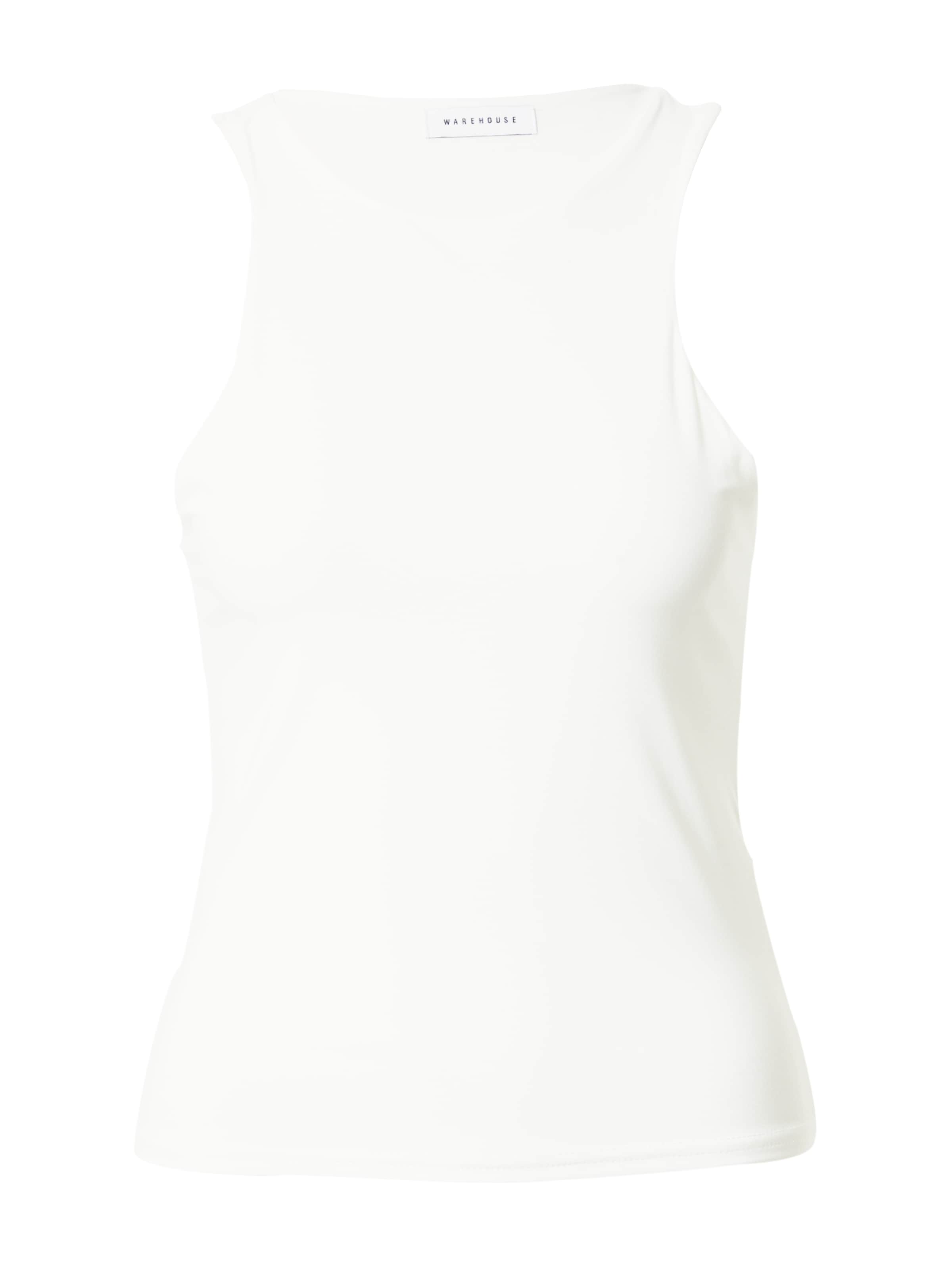 Warehouse Top in Wit: voorkant