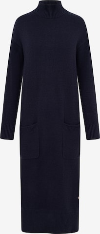 Frieda & Freddies Strickkleid in Blau: Vorderseite