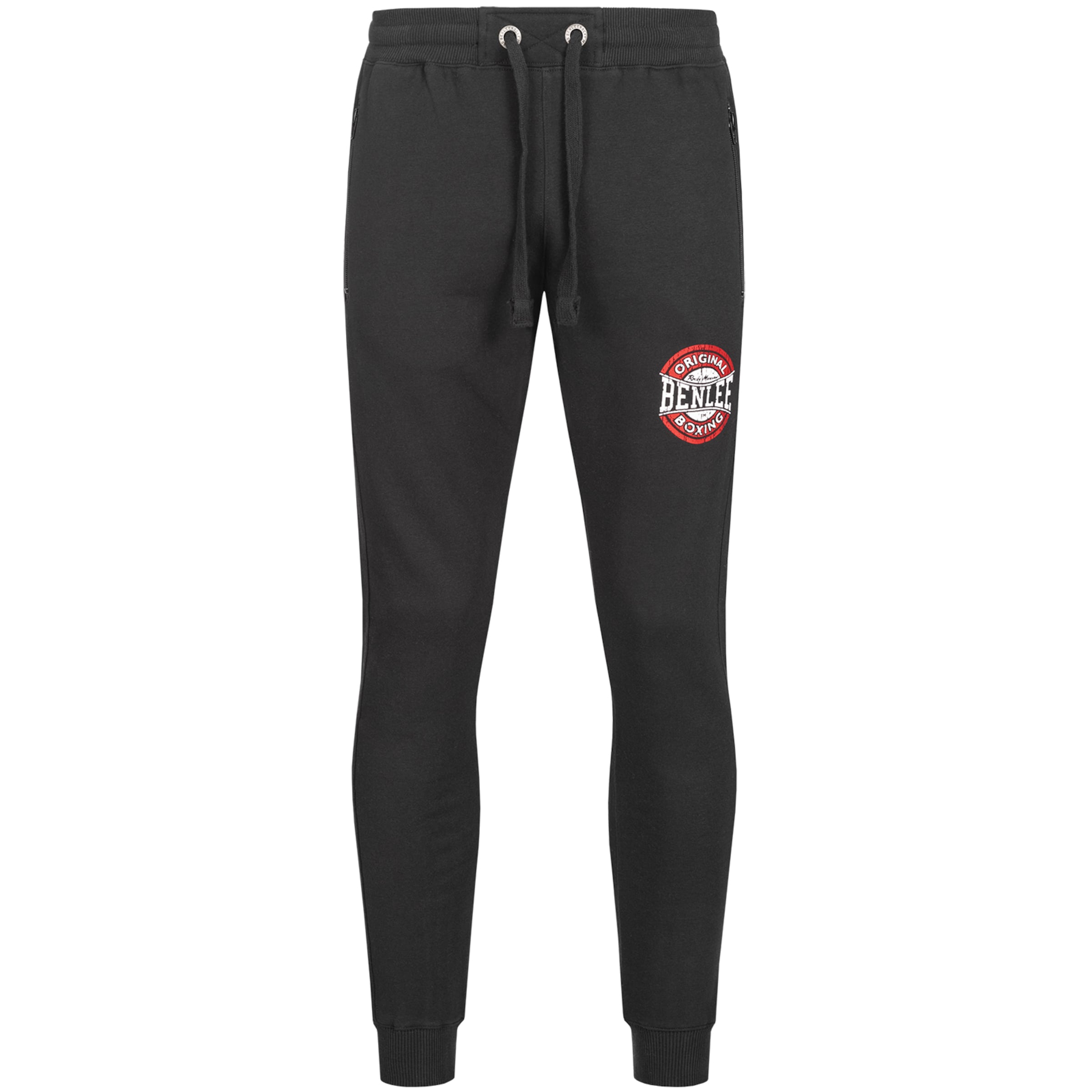 melns Benlee Pakapēniski sašaurināts piegriezums Sporta bikses 'Ways': no priekšpuses