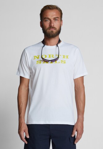 T-Shirt North Sails en blanc : devant