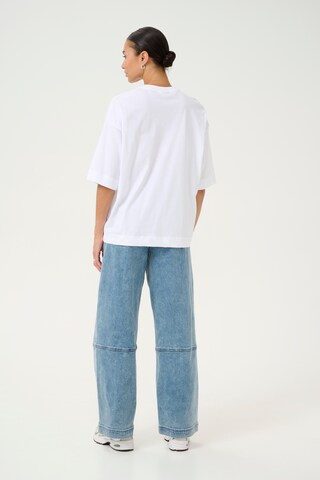 Kaffe - Camiseta talla grande 'Gissa' en blanco