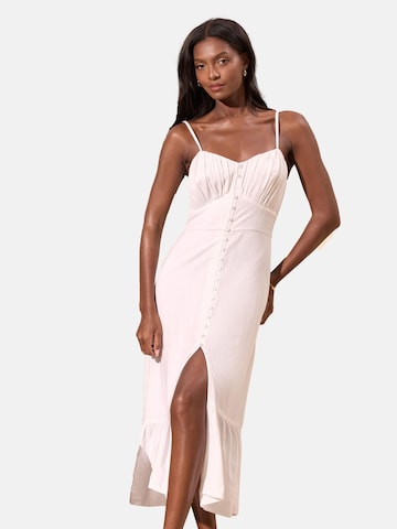 Lipsy Avondjurk in Wit: voorkant