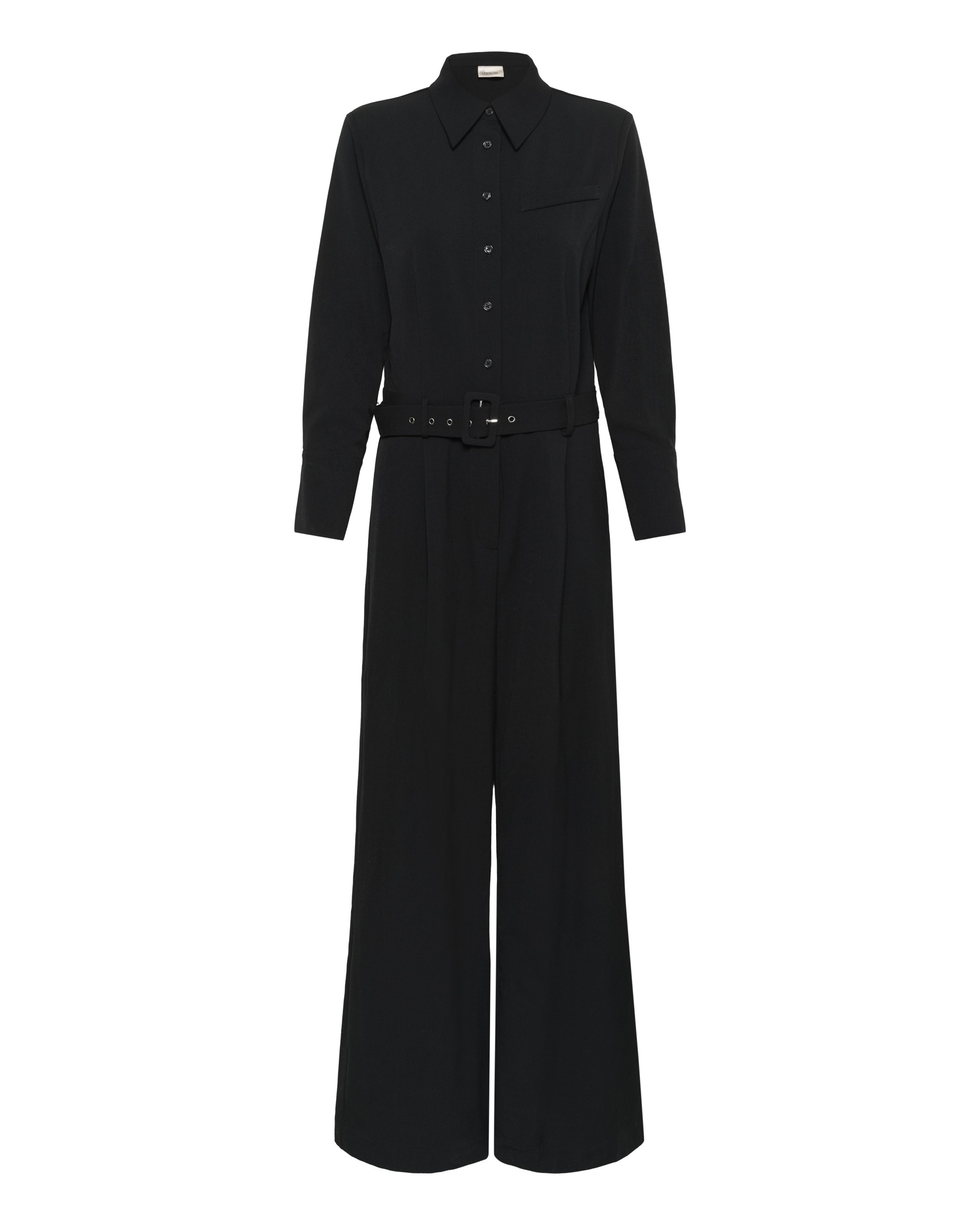 My Essential Wardrobe Jumpsuit 'Hace' in Zwart: voorkant