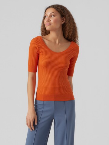 VERO MODA Pullover 'Estela' in Orange: Vorderseite