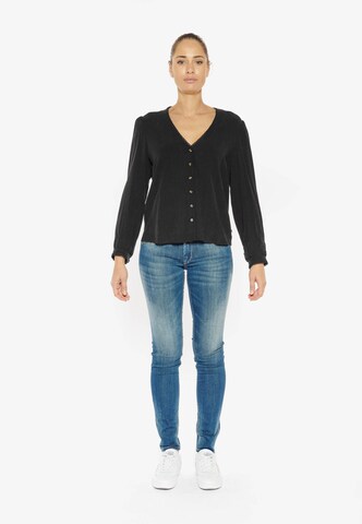 Le Temps Des Cerises Knit Cardigan 'GANDA' in Black