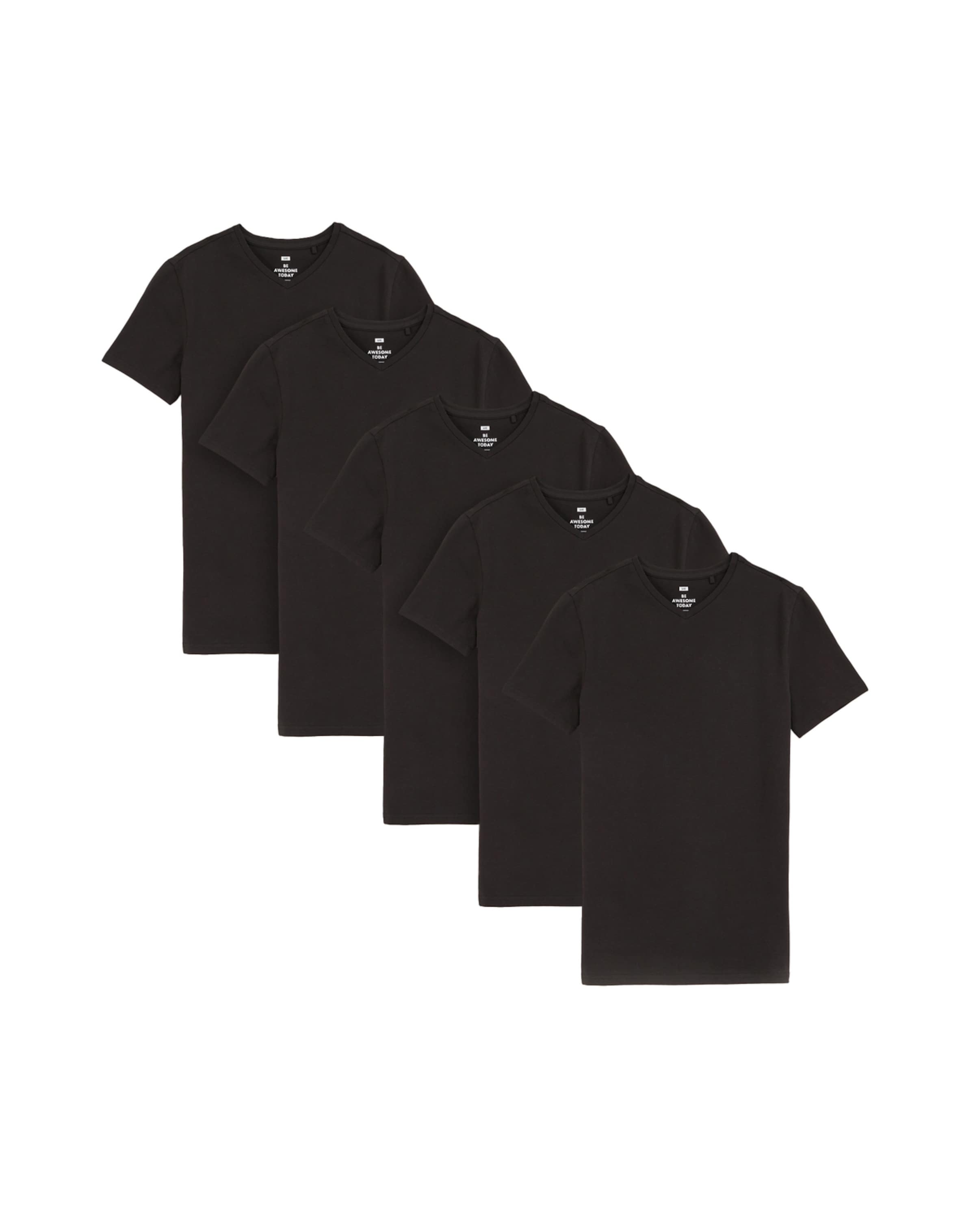 WE Fashion T-shirt i svart, Produktvy