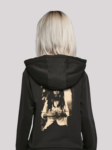 Sweat-shirt 'Bob Marley Reggae Music Black And White Photograph' F4NT4STIC en noir : devant