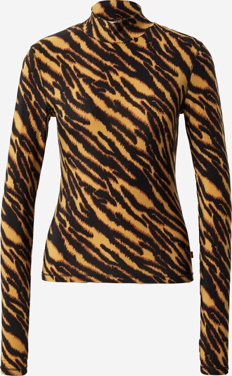 LEVI'S ® Shirt 'Mammoth Secondskin' in de kleur Bruin / Goudgeel / Zwart, Productweergave