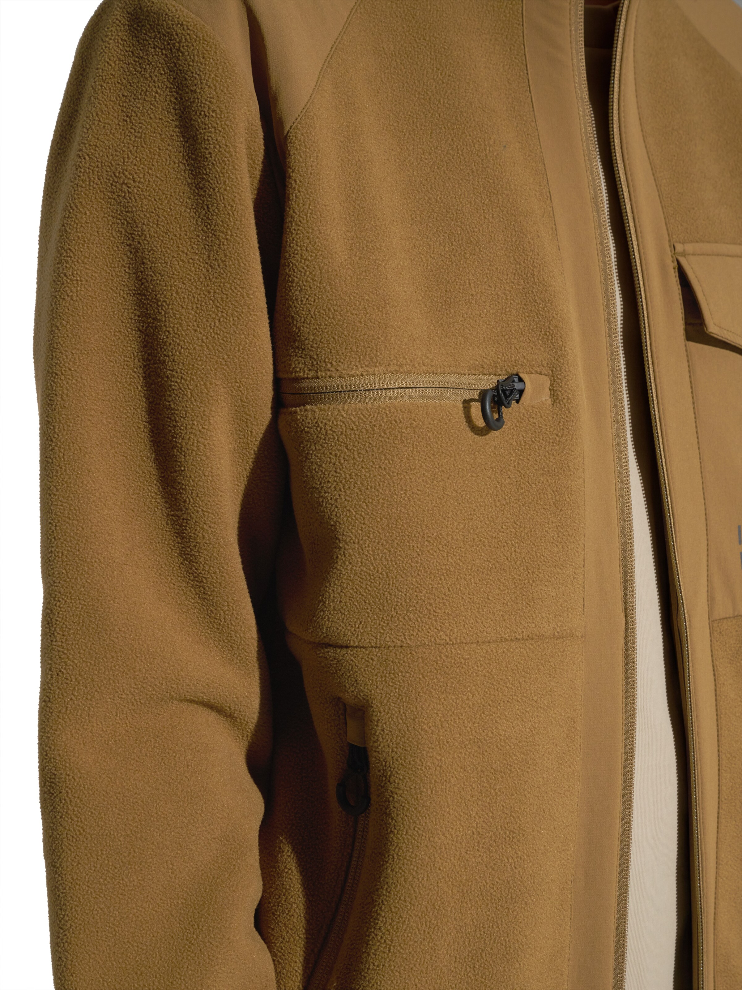 HALO Fleece jas in Bruin