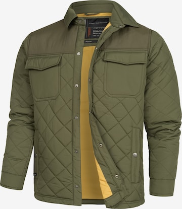 INDICODE JEANS Between-season jacket 'Dome' in Green: front