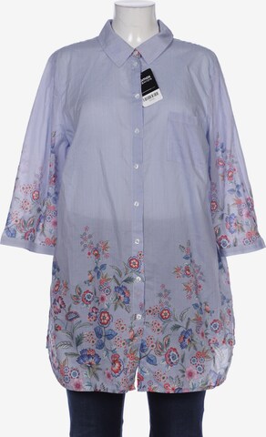 Emilia Lay Blouse & Tunic in 4XL in Blue: front