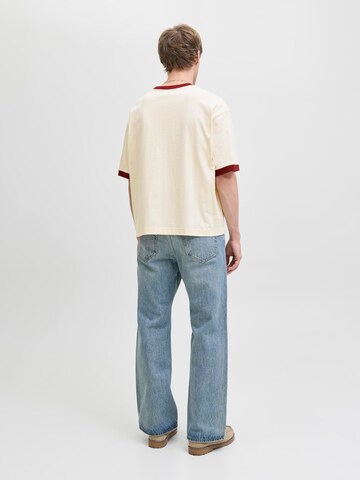 JACK & JONES T-Shirt in Beige