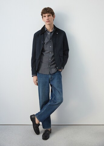 MANGO MAN Between-Season Jacket 'Paolo' in Blue