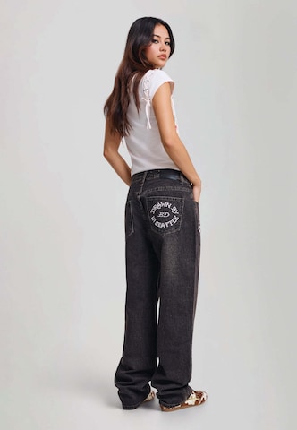 Loosefit Jeans di Ed Hardy in nero