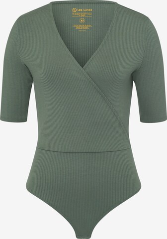 Les Lunes Shirt Bodysuit 'Zoey' in Green: front