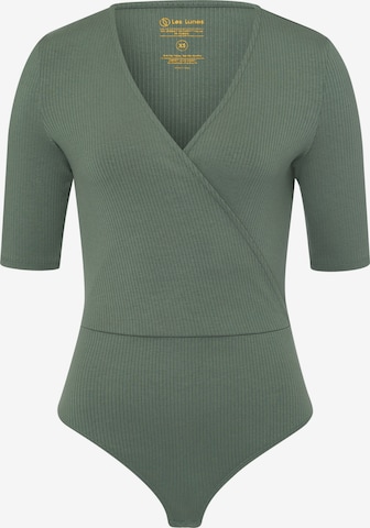 Les Lunes Shirt Bodysuit 'Zoey' in Green: front
