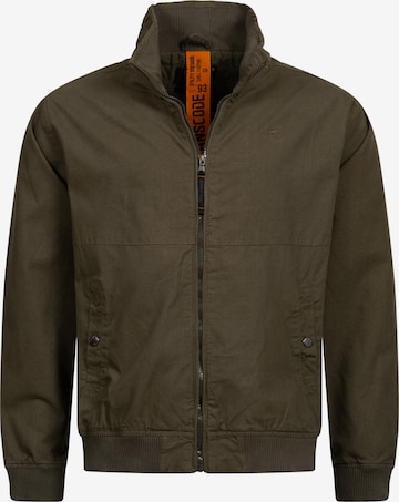 INDICODE JEANS Between-Season Jacket ' Forty ' in Green: front
