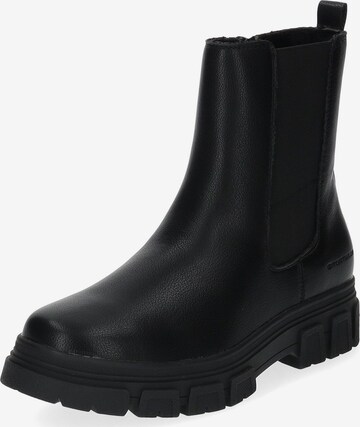 TOM TAILOR Chelsea boots in Zwart: voorkant