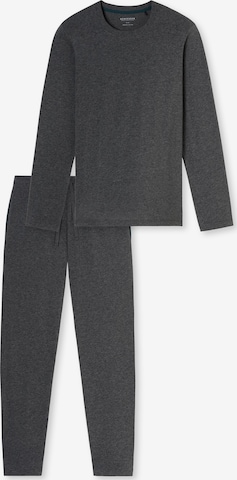 SCHIESSER Pyjama ' Modern Nightwear ' in Grau: Vorderseite