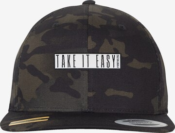 Casquette 'Take It Easy' F4NT4STIC en noir : devant