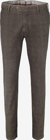 MMXGERMANY Slim fit Chino Pants 'Pepita Check' in Brown