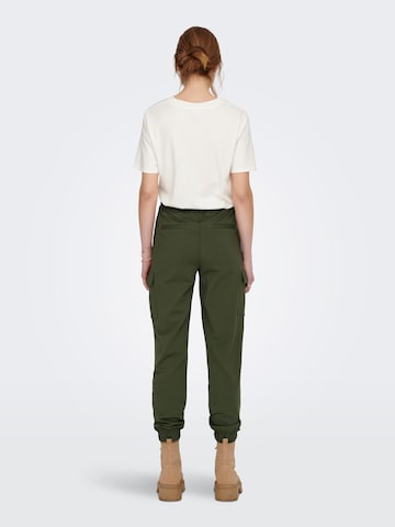 ONLY Tapered Cargo Pants 'Poptrash' in Green