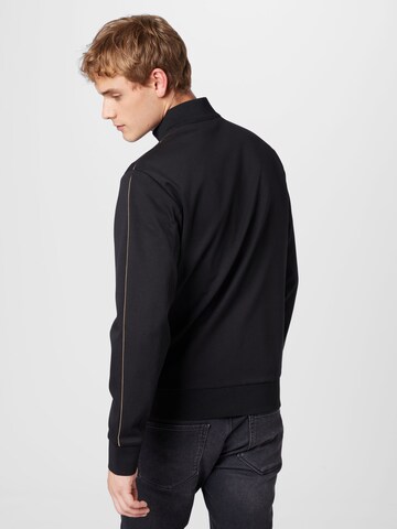 BOSS Black Zip-Up Hoodie 'Scavo' in Black