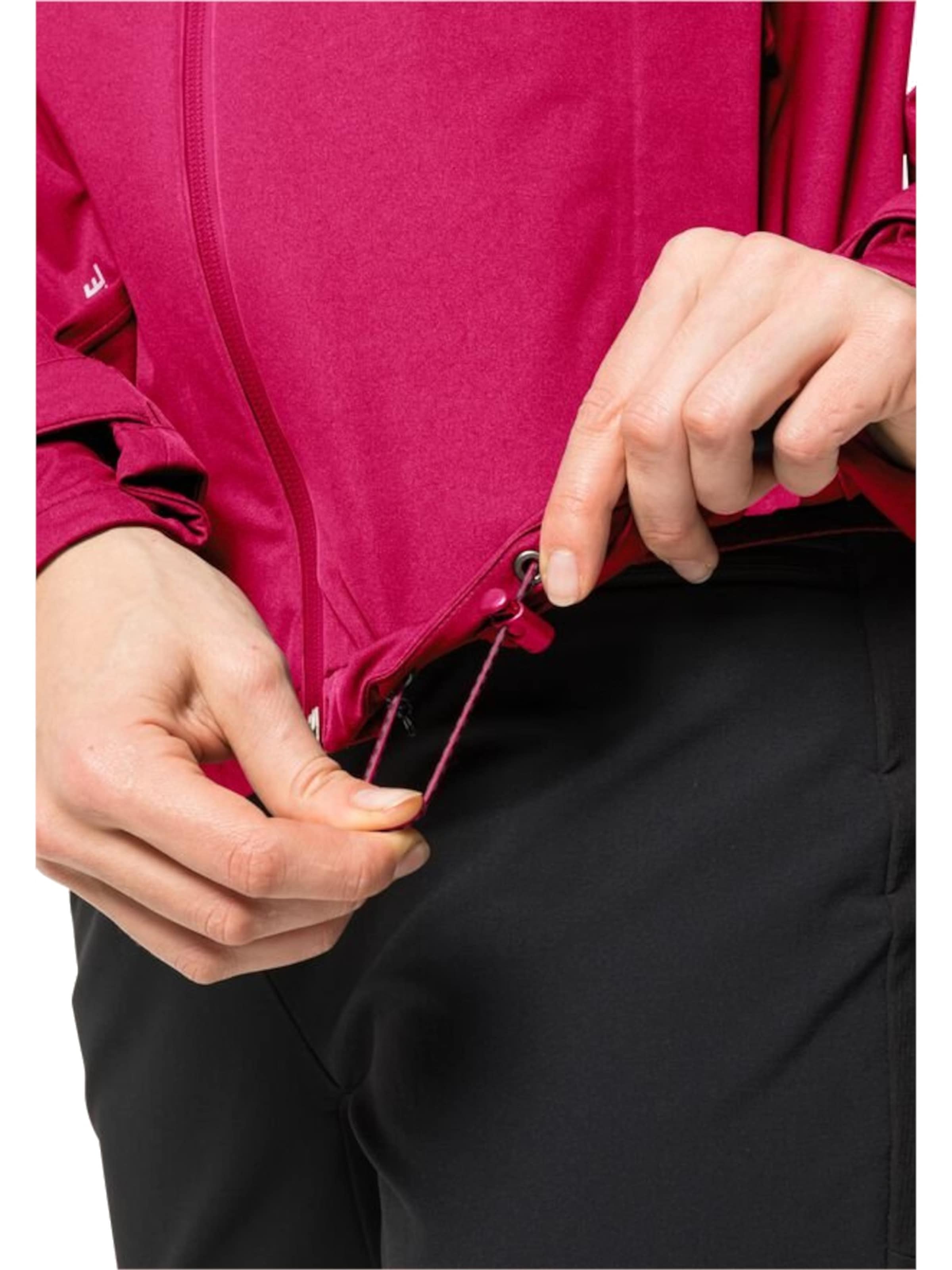 JACK WOLFSKIN Outdoor Jacket 'Highest Peak' in Pink